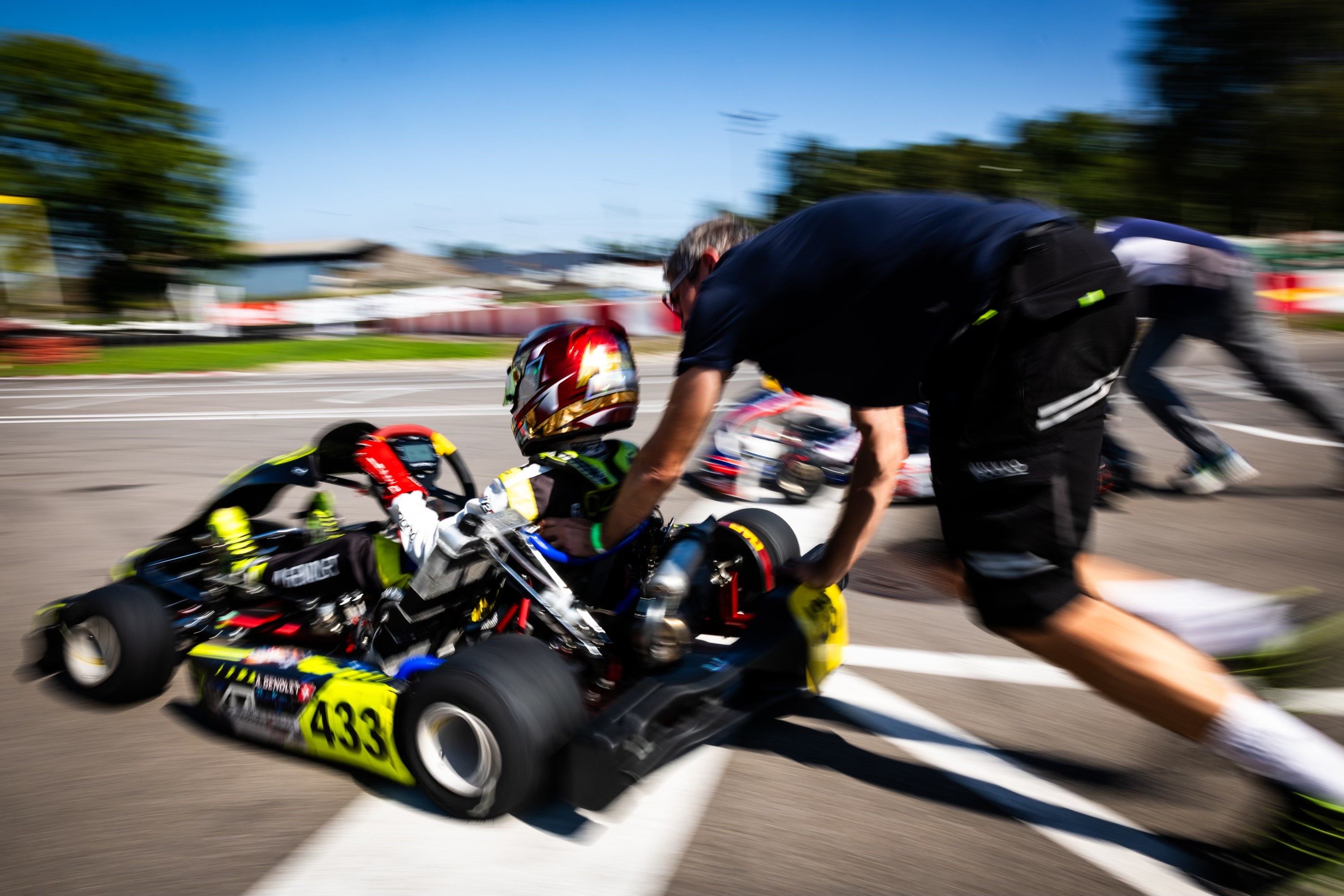 Alexis Genolet — Action en piste karting Wohlen