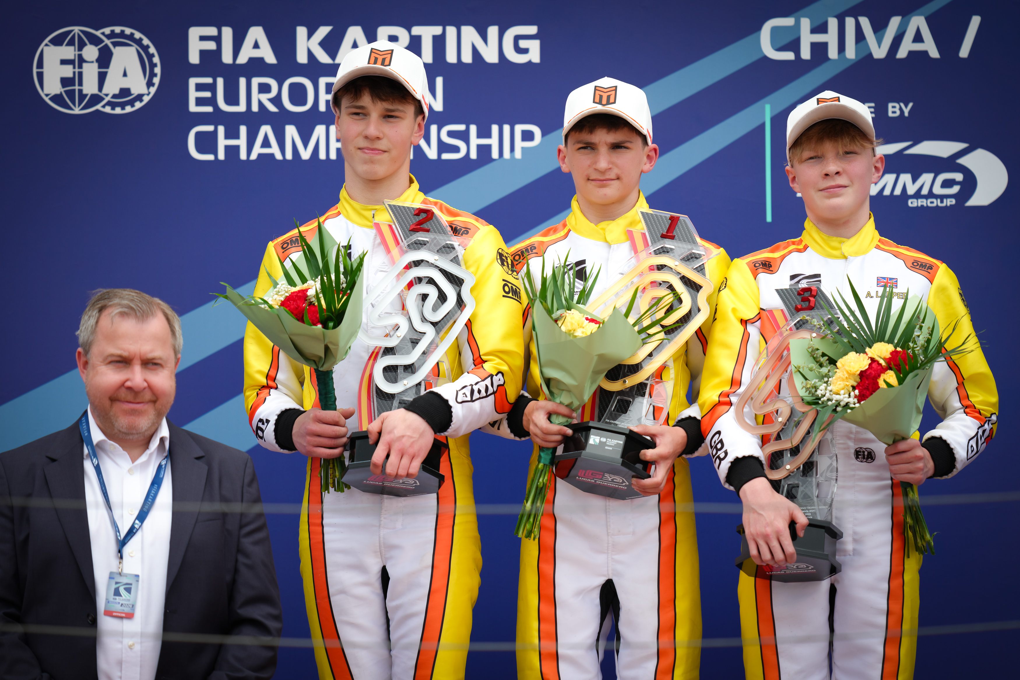 Alexis Genolet — Podium FIA Karting European Championship Valencia 2026